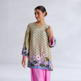 Lotus Shantoon Farsi Salwar Set - Lemon Yellow