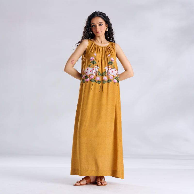 Surbhi Shantoon Maxi Dress - Golden Yellow