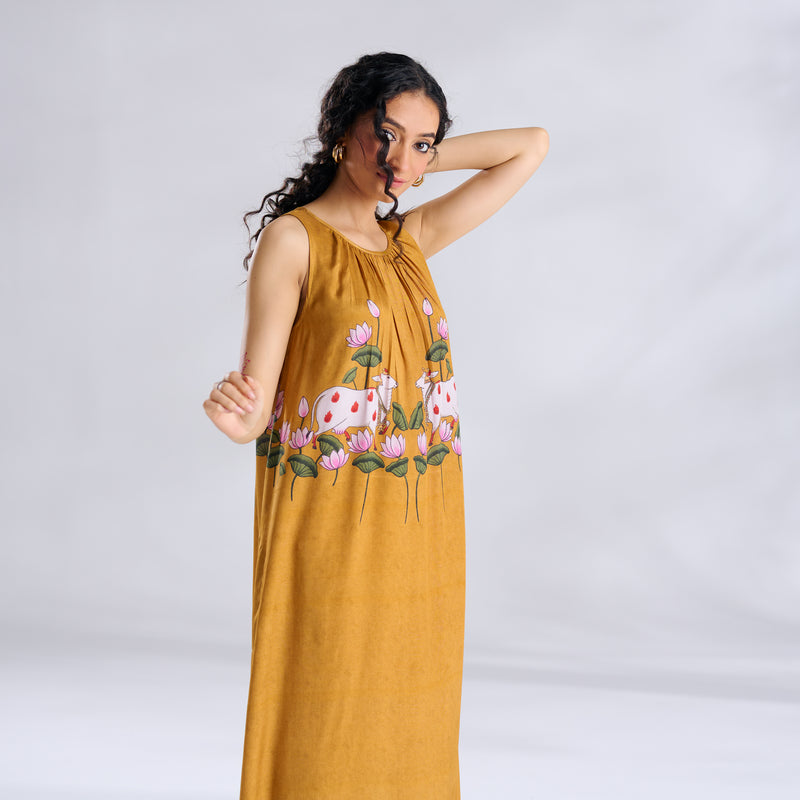 Surbhi Shantoon Maxi Dress - Golden Yellow