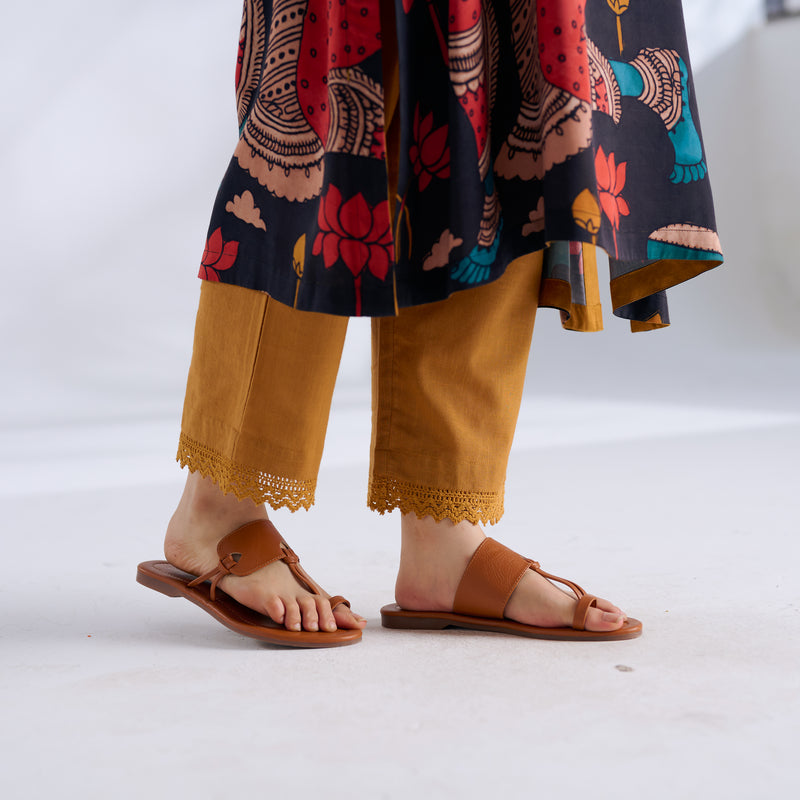 Rasika Modal Satin Kurta Set - Charcoal