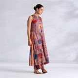Liana Modal Satin Kurta Set - Stone Grey