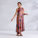 Liana Modal Satin Kurta Set - Stone Grey