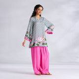 Lotus Shantoon Farsi Salwar Set - Mint