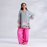 Lotus Shantoon Farsi Salwar Set - Mint