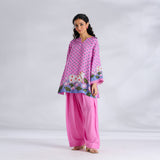 Lotus Shantoon Farsi Salwar Set - Candy Pink