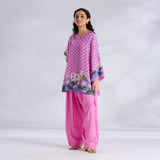 Lotus Shantoon Farsi Salwar Set - Candy Pink