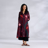 Rivaa Modal Satin Kurta - Red