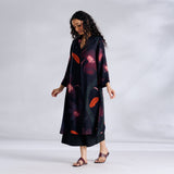 Rivaa Modal Satin Kurta - Black