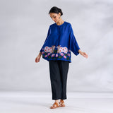 Surbhi Shantoon Shirt - Royal Blue