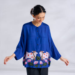 Surbhi Shantoon Shirt - Royal Blue