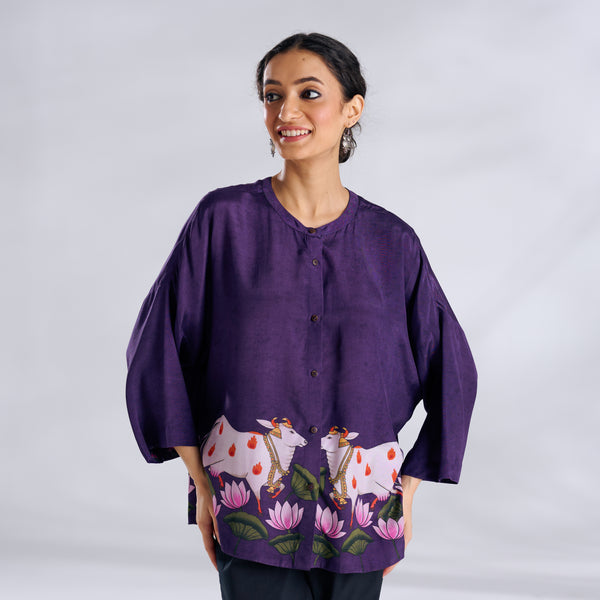 Surbhi Shantoon Shirt - Violet