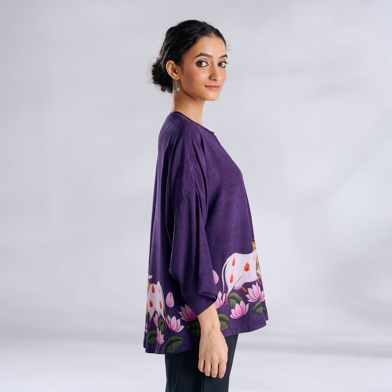Surbhi Shantoon Shirt - Violet