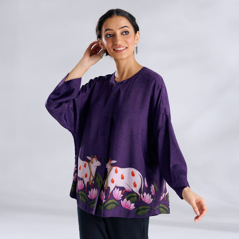 Surbhi Shantoon Shirt - Violet