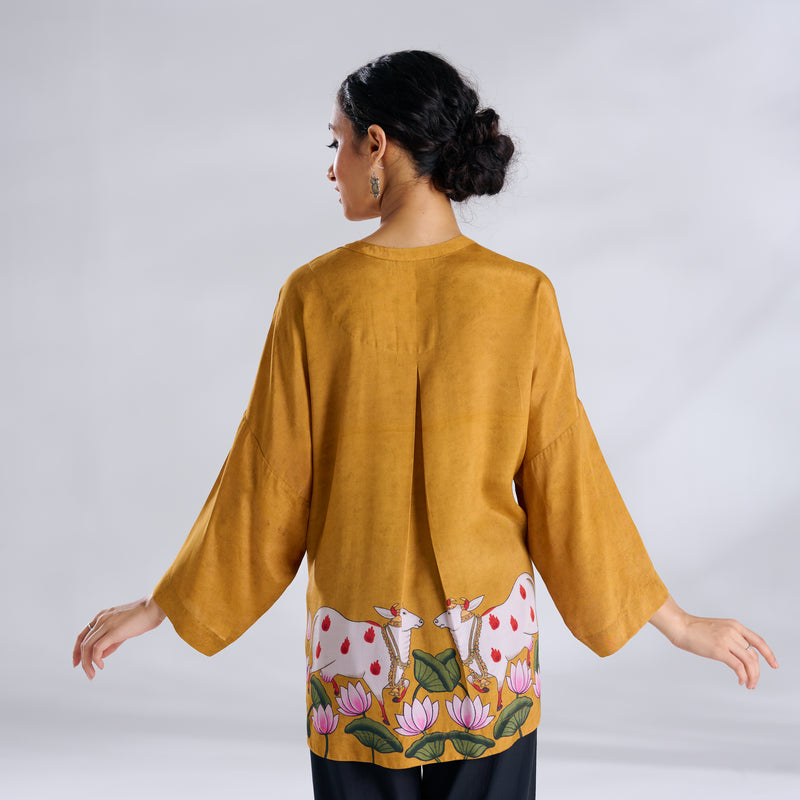 Surbhi Shantoon Shirt - Golden Yellow