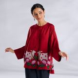 Surbhi Shantoon Shirt - Blood Red