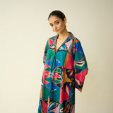 Sunday Slub Cotton Kurta - Multicolour