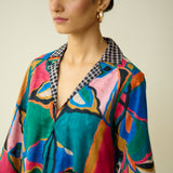 Sunday Slub Cotton Kurta - Multicolour