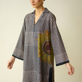 Sunday Slub Cotton Kurta - Charcoal