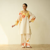 Masakali Slub Cotton Farsi Set - Turmeric Yellow