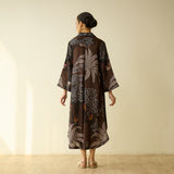 Palm Tree Modal Statement Dress - Coco Brown