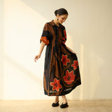 June Slub Cotton Dress - Black