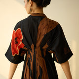 June Slub Cotton Dress - Black