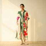 June Slub Cotton Dress - Cream White