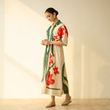 June Slub Cotton Dress - Cream White