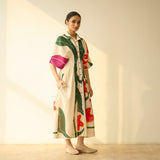 June Slub Cotton Dress - Cream White