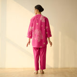 Palm Cotton Coord Set - Pink