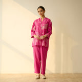 Palm Cotton Coord Set - Pink