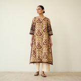 Abha Slub Cotton Kurta - Earthy Brown