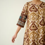 Abha Slub Cotton Kurta - Earthy Brown