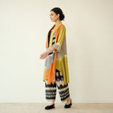 Mix and Match Slub Cotton Shrug Set - Tangerine & Heena