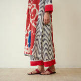 Rhythm Slub Cotton Kurta Set - Earthy Red