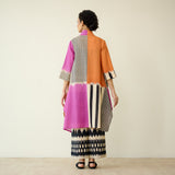 Mix and Match Slub Cotton Shrug Set - Tangerine & Candy Pink