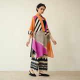 Mix and Match Slub Cotton Shrug Set - Tangerine & Candy Pink