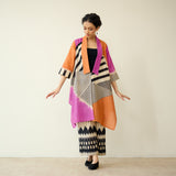 Mix and Match Slub Cotton Shrug Set - Tangerine & Candy Pink