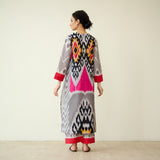 Rhythm Slub Cotton Kurta Set - Pink, Yellow & Black