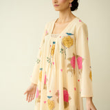 Summer Joy Mulmul Cotton Everyday Kurta - Butter Yellow