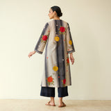 Lazy Summers Mulmul Cotton Kurta - Black