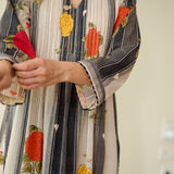 Lazy Summers Mulmul Cotton Kurta - Black