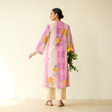 Lazy Summers Mulmul Cotton Kurta - Mulberry Purple
