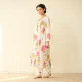 Summer Joy Mulmul Cotton Everyday Kurta - Ivory