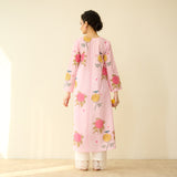 Summer Joy Mulmul Cotton Everyday Kurta - Pastel Pink