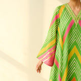 Ruhaani Kota Doria Cotton Semi Festive Kurta - Multicolour