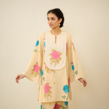 Dilruba Semi Festive Mulmul Cotton Salwar Set - Butter Yellow