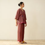 Love Bug Statement Cotton Slub Coord Set - Multicolour