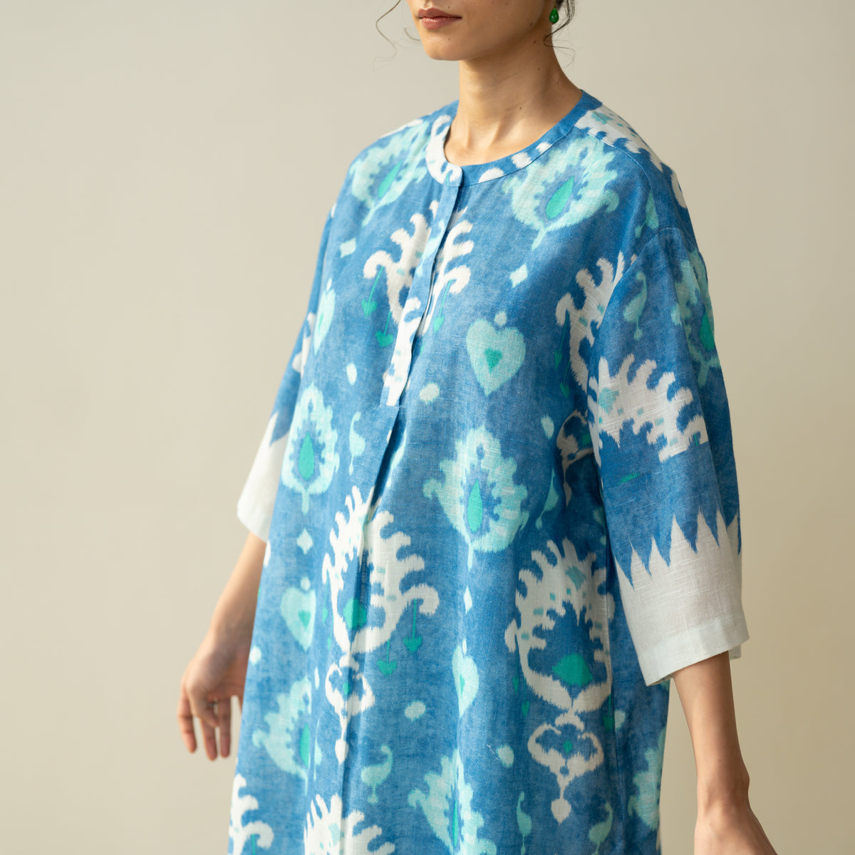 Lovey Dovey Elevated Cotton Slub Coord Set - Blue Lagoon