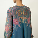 Mehbooba Festive Tissue Kurta Set - Teal Blue